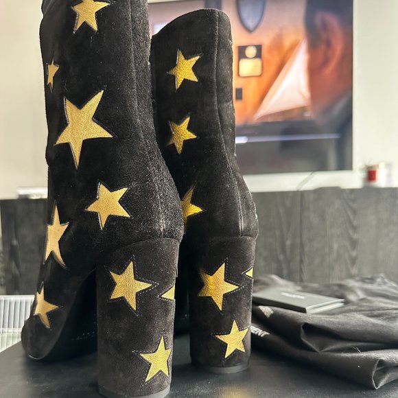 Brand New, Never Worn Saint Laurent Lou Star Boots, size 40.5/10.5US, 100mm heel - Picture 6 of 11